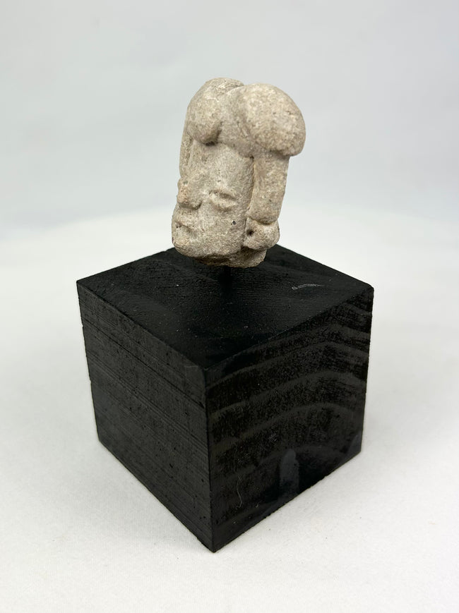 Pre-Columbian terracotta fragment showing characteristic West Mexican facial features