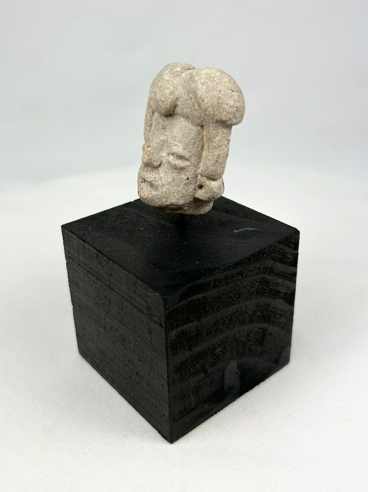 Pre-Columbian Burial Figure Head, Hand-Modeled Terracotta | 300 BCE – 500 CE