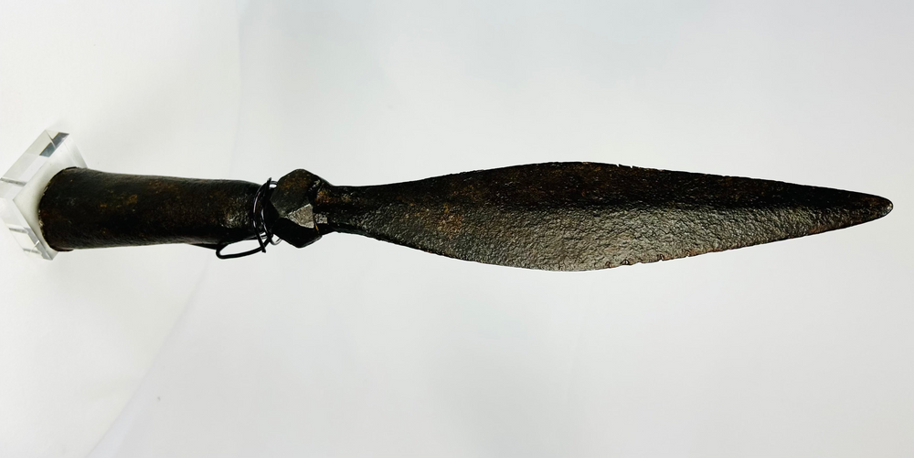 Chinese iron spearhead Qing Dynasty 18th century Eight Banners weapon