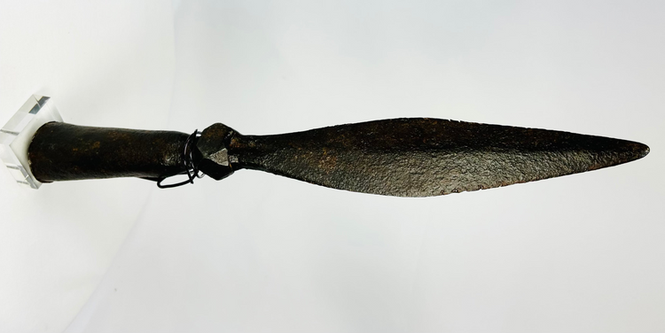 Chinese Eight Banner Spear | Iron Blade with Natural Wood Shaft | Qing Dynasty | 18th Century