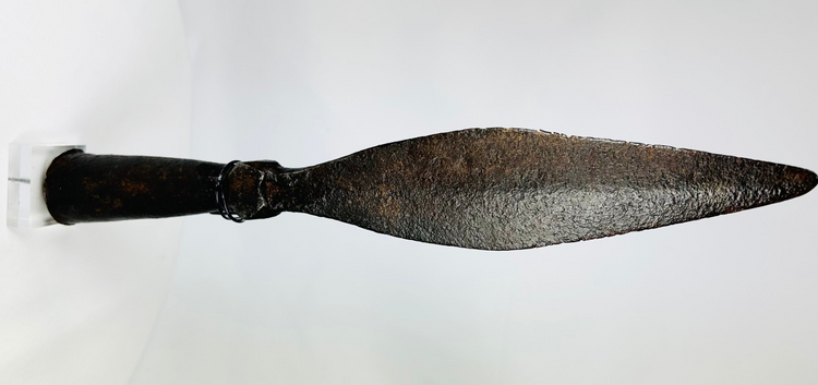 Chinese Eight Banner Spear | Iron Blade with Natural Wood Shaft | Qing Dynasty | 18th Century