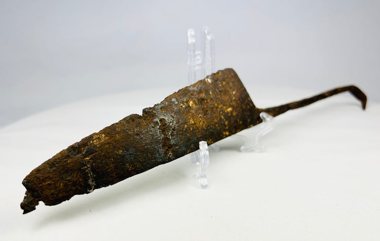 Medieval Long Knife | Forged Iron Blade with Tapered Point | Circa 12th–15th Century CE
