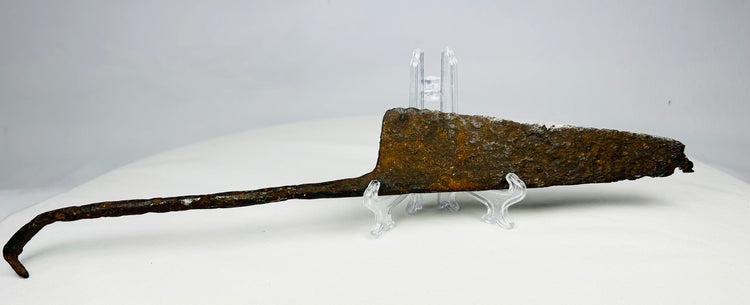 Medieval Long Knife | Forged Iron Blade with Tapered Point | Circa 12th–15th Century CE