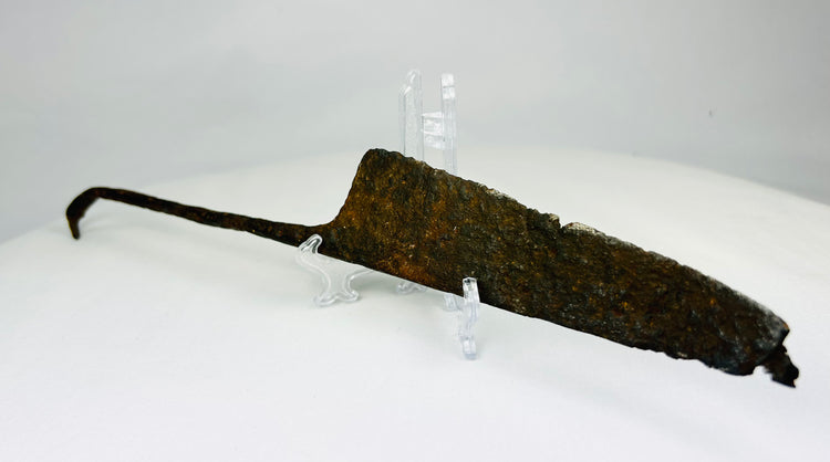 Medieval Long Knife | Forged Iron Blade with Tapered Point | Circa 12th–15th Century CE
