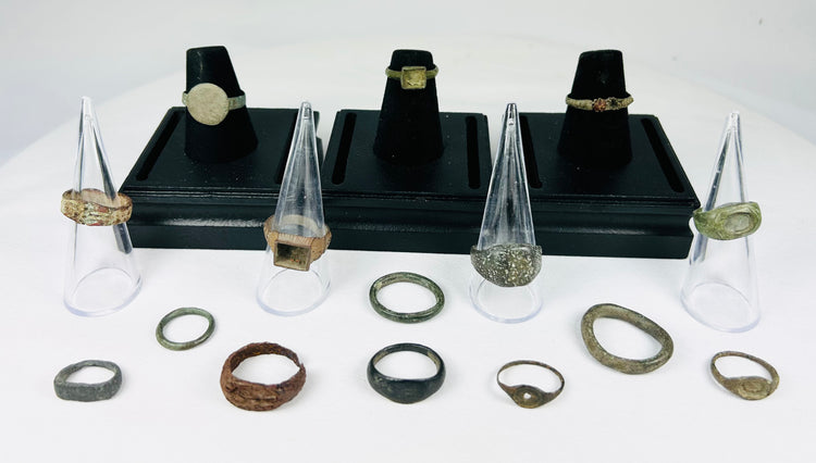 Collection of 15 Ancient & Medieval Rings | Egypt to Europe | 1000 BCE – 15th Century CE