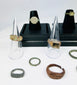Collection of antique bronze rings with diverse patinas and signet bezels