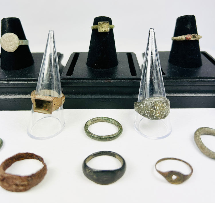 Collection of 15 Ancient & Medieval Rings | Egypt to Europe | 1000 BCE – 15th Century CE