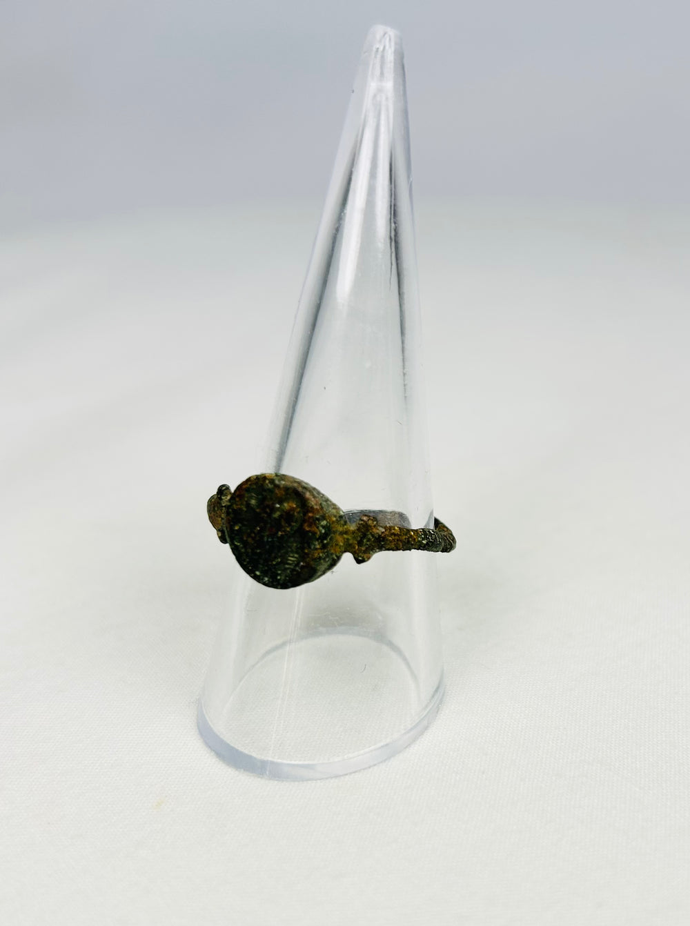 Authentic Ancient Roman bronze ring used for sealing documents and adornment