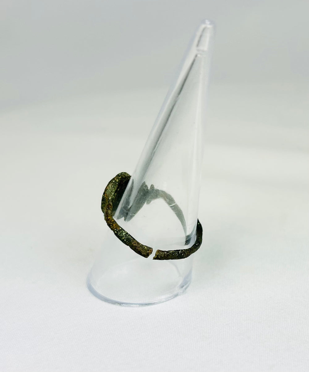 Historical Roman bronze ring Neptune maritime symbol patina and authenticity