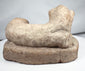Ptolemaic terracotta lion sculpture from Alexandria with hollow underside vent hole
