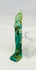 Vibrant turquoise Egyptian amulet of Sekhmet reflecting devotional artistry and symbolism