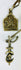 Antique Tibetan protective talismans with sacred imagery and leather cords