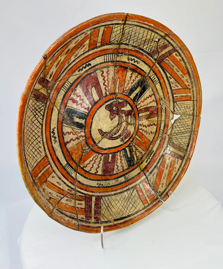 Alternate right-front oblique shot highlighting reconstructed sections and natural aging.