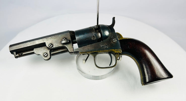 Antique Colt 1849 Pocket Revolver | Stagecoach Scene Cylinder | Mid-19th Century (1859)
