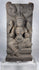 Indian Gajalakshmi architectural carving with elephants and custom display stand