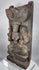 South Indian architectural wood panel featuring the goddess Gajalakshmi