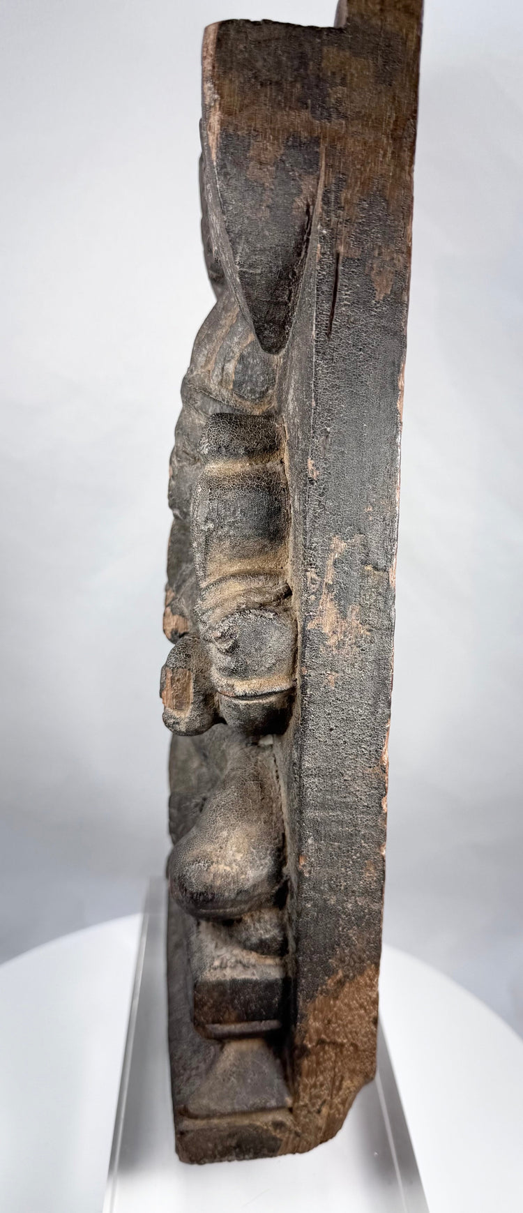 Gajalakshmi elephant goddess carving from an Indian architectural structure