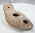 Late Antiquity earthenware oil lamp with central filling aperture