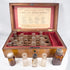 Antique homeopathic chest with original printed medicine inventory label