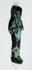 Egyptian faience funerary servant with mineral encrustation and glaze loss