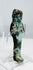 Egyptian burial figure with surviving turquoise glaze and dark mineral patina