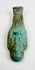 Inscribed Egyptian burial figure with turquoise glaze and mineral deposits