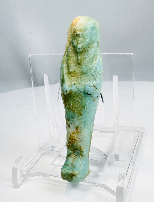 Late Period Egyptian funerary ushabti with elongated mummiform body