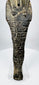 Detailed side profile of an ancient Egyptian shabti from the Kushite to early Saite period