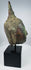 Bronze Buddha head from Thailand with curled hair and prominent ushnisha