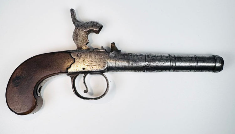 Early Victorian percussion pocket pistol from a Newcastle private collection
