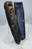 Black-painted wooden coffin with Christian mortality symbols