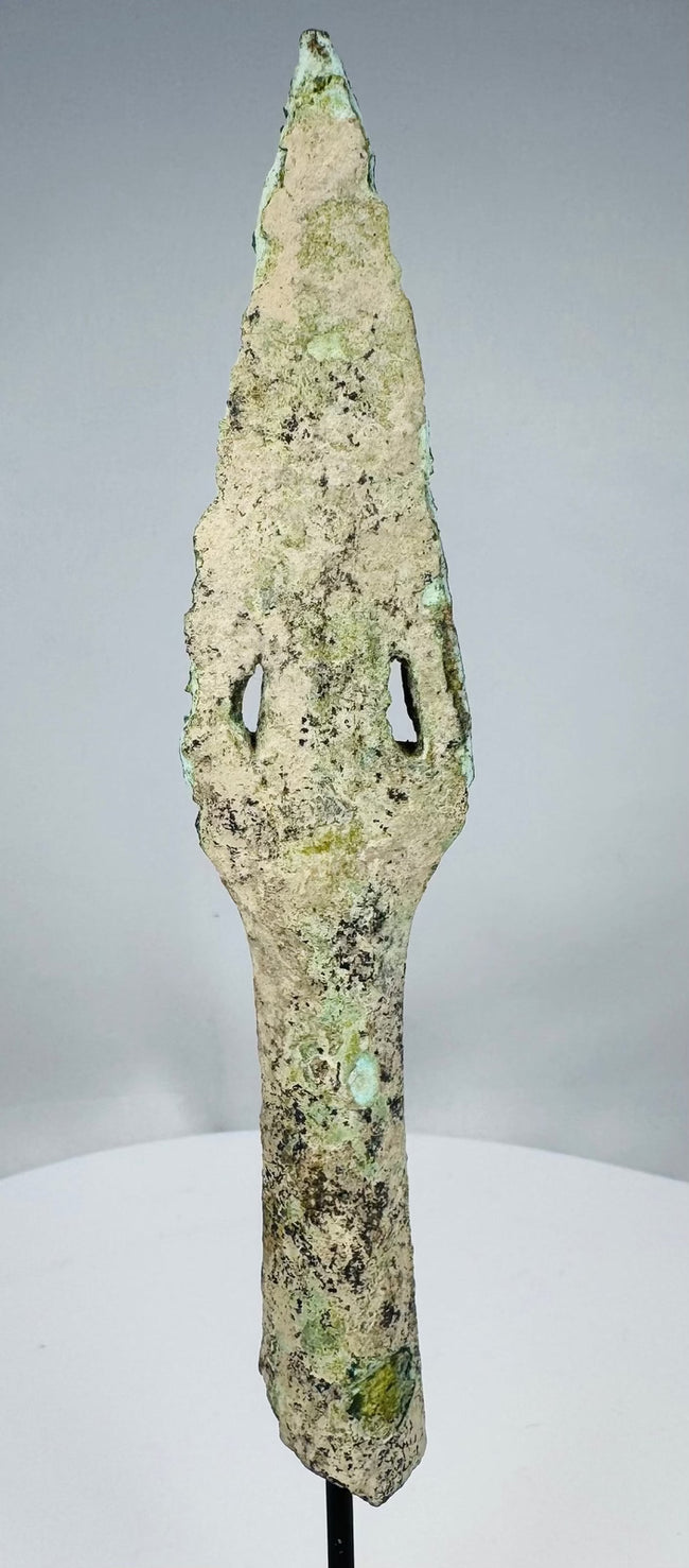 Vietnamese Dong Son socketed bronze spearhead, circa 500 BCE–300 CE