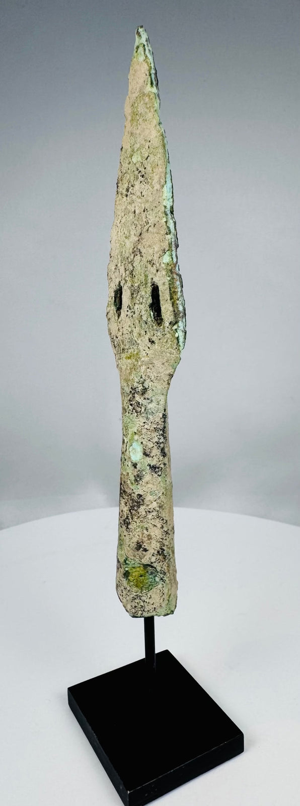 Dong Son Culture spearhead with two elongated perforations