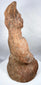 Seated Han Dynasty tomb attendant in layered terracotta robes