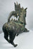 Underside of a hollow-cast Chinese bronze mythical beast