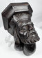 19th-century Gothic Revival carved wooden corbel with bearded king