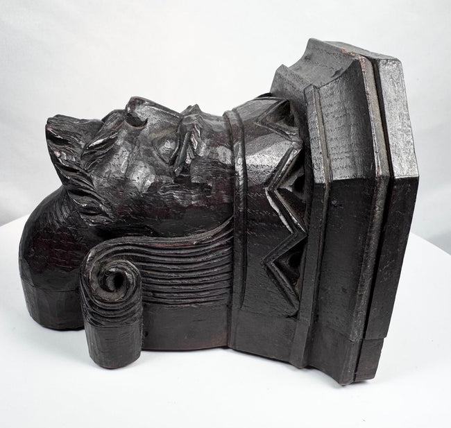 Profile of a projecting medieval-style figural bracket