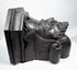 Antique wooden corbel with crown-like architectural headpiece