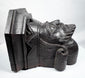 Antique wooden corbel with crown-like architectural headpiece