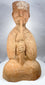 Ancient Chinese flute player tomb figure with tall headdress