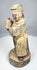 Antique Chinese offering bearer standing on a circular pedestal