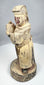 Antique Chinese offering bearer standing on a circular pedestal
