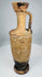 Classical Greek lekythos with surviving black painted decoration