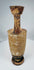Ancient Greek funerary oil flask with surviving reddish-brown pigment