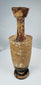 Ancient Greek funerary oil flask with surviving reddish-brown pigment