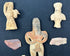 Group of authentic Mesoamerican terracotta idols and small stone objects from 300 BCE–900 CE.