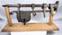 Historic 18th-century gate lock showing its riveted iron body and traditional keyhole