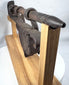 Monumental European wrought-iron gate lock showing traditional blacksmith construction