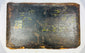 Back of antique oak panel with old collection markings