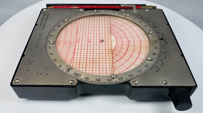 RAF flight computer with original H.B. Morris Falcon pencil
